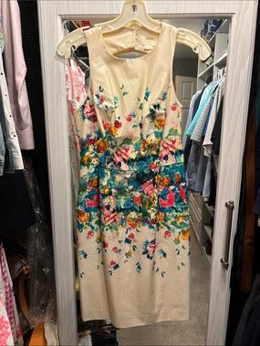 Floral Maeve Dress - Cream with Multicolor Print